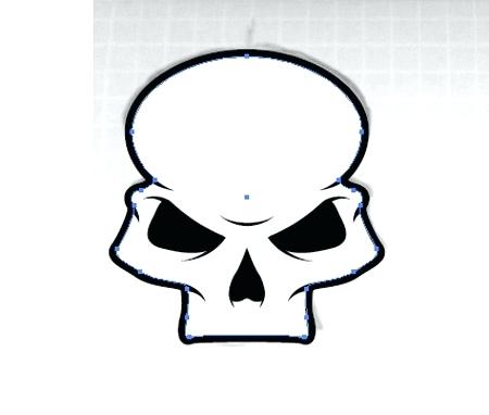 450x382 Skull Outline