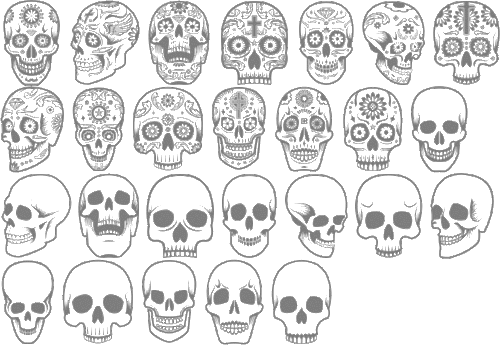 500x345 Jayhilgert Abtsdayofthedead Large Tattoos Skull Stencil