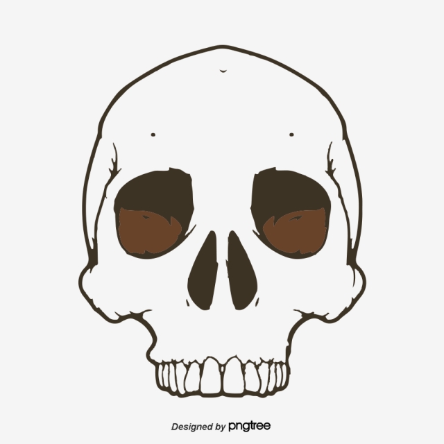 640x640 Simple Hand Painted Elements For Hollow Skulls, Vintage, Hand