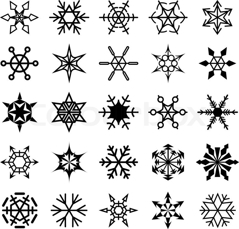 Set Of Decorative Snowflakes Stock Vector Colourbox 800x767 Set Of Decorative Snowflakes Stock Vector Colourbox