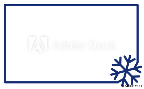 Linear Frame With Corner Element Snowflake Vector Label Simple 500x308 Linear Frame With Corner Element Snowflake Vector Label Simple