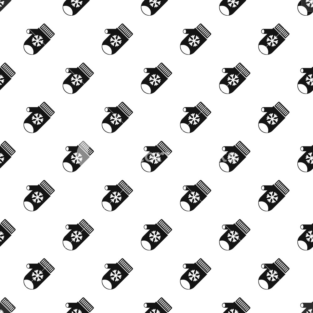 Mitten With Snowflake Pattern Simple Illustration Of Mitten 1000x1000 Mitten With Snowflake Pattern Simple Illustration Of Mitten