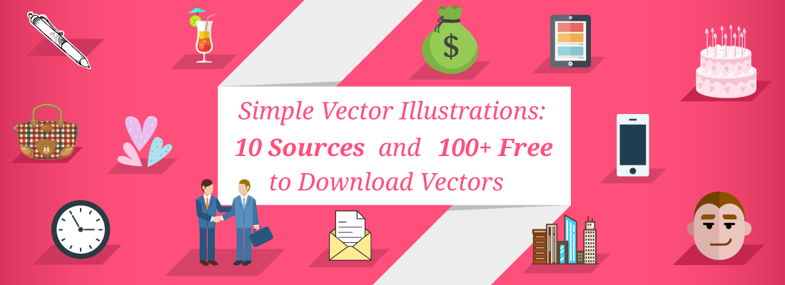 1100x400 Simple Vector Illustrations Sources Free To Download