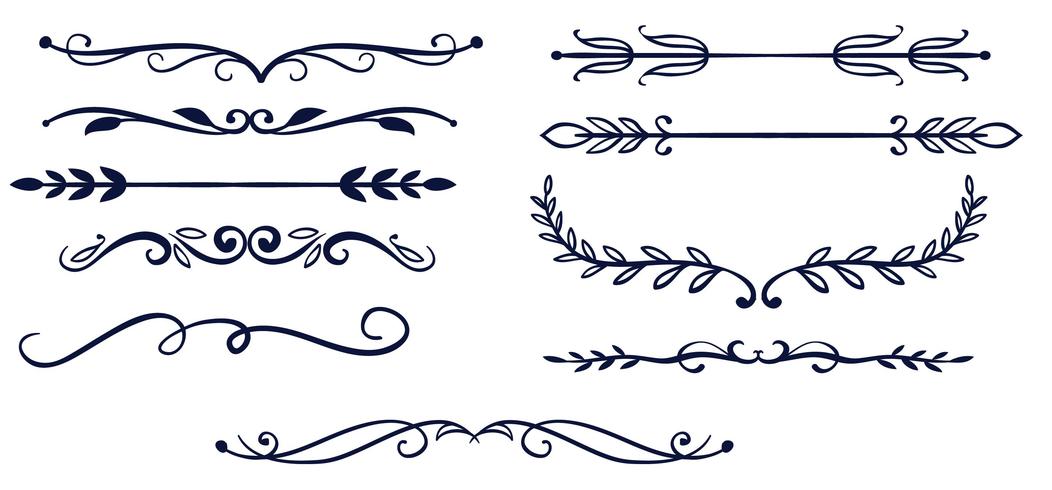 1052x490 Free Simple Dividers Vectors