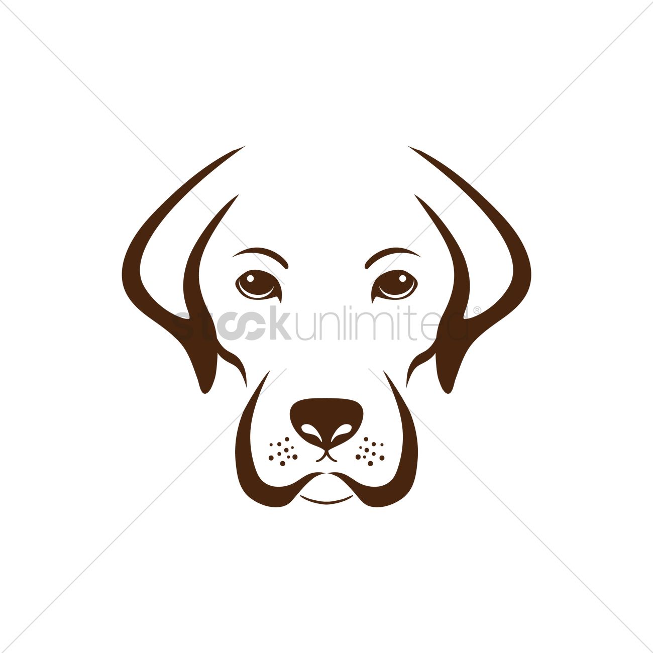 1300x1300 Simple Dog Design Vector Image