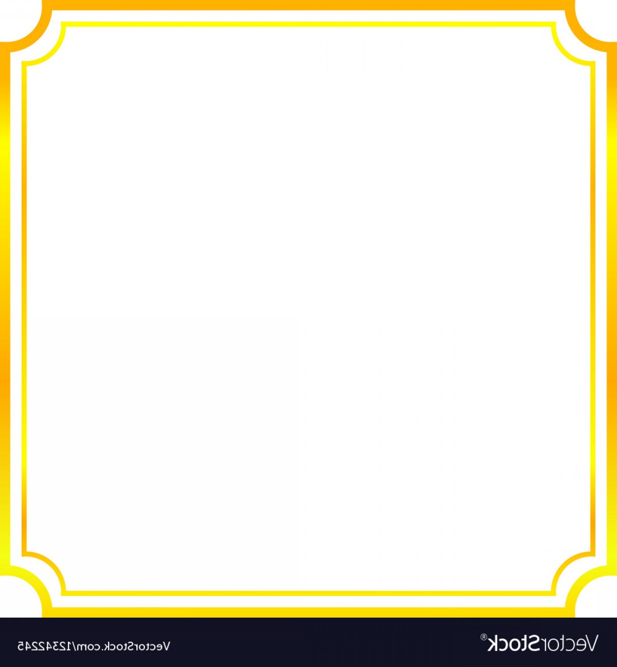 1200x1296 Gold Frame Beautiful Simple Golden Design Vector Catchsplace
