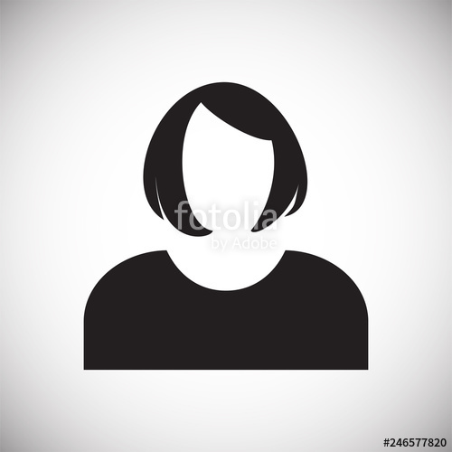 500x500 Profile Icon On White Background For Graphic And Web Design