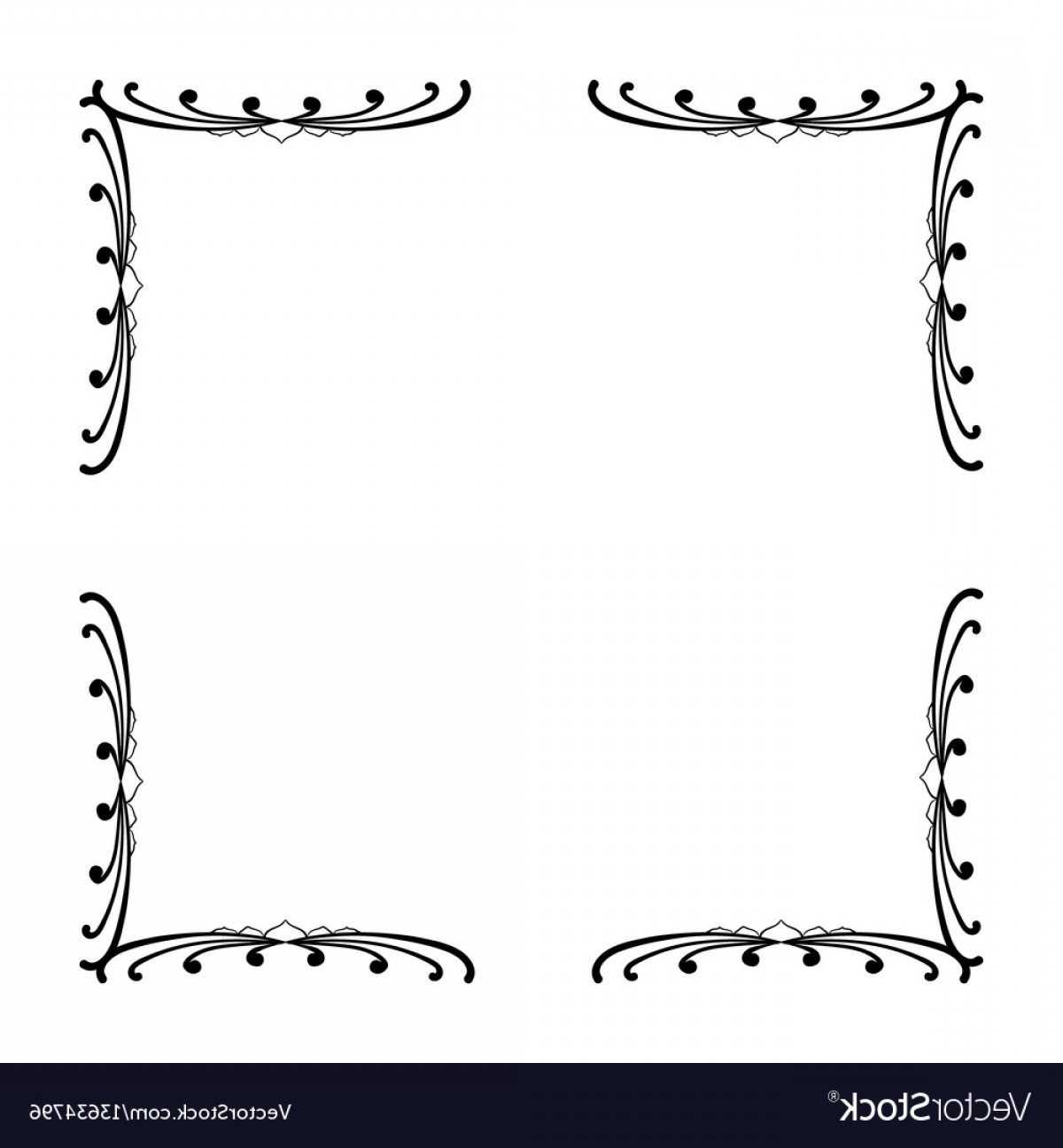 1200x1296 Simple And Elegant Square Frame Design Template Vector Newwaysys