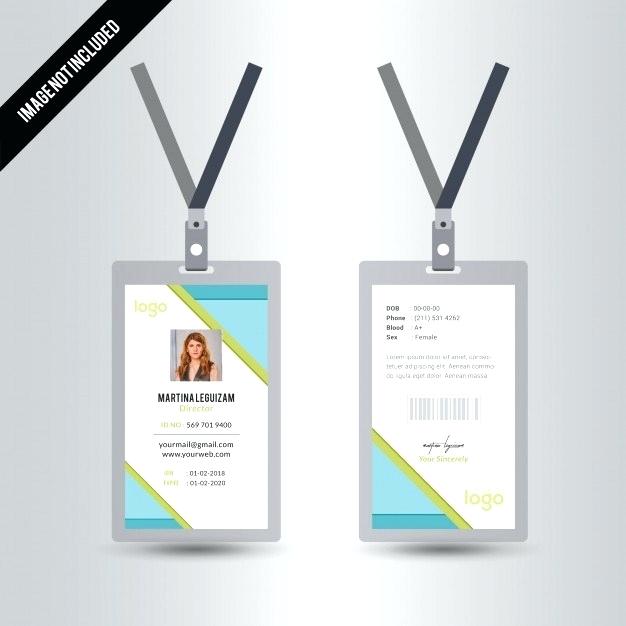 626x626 Simple Vector Id Card Design Template With Colorful Premium