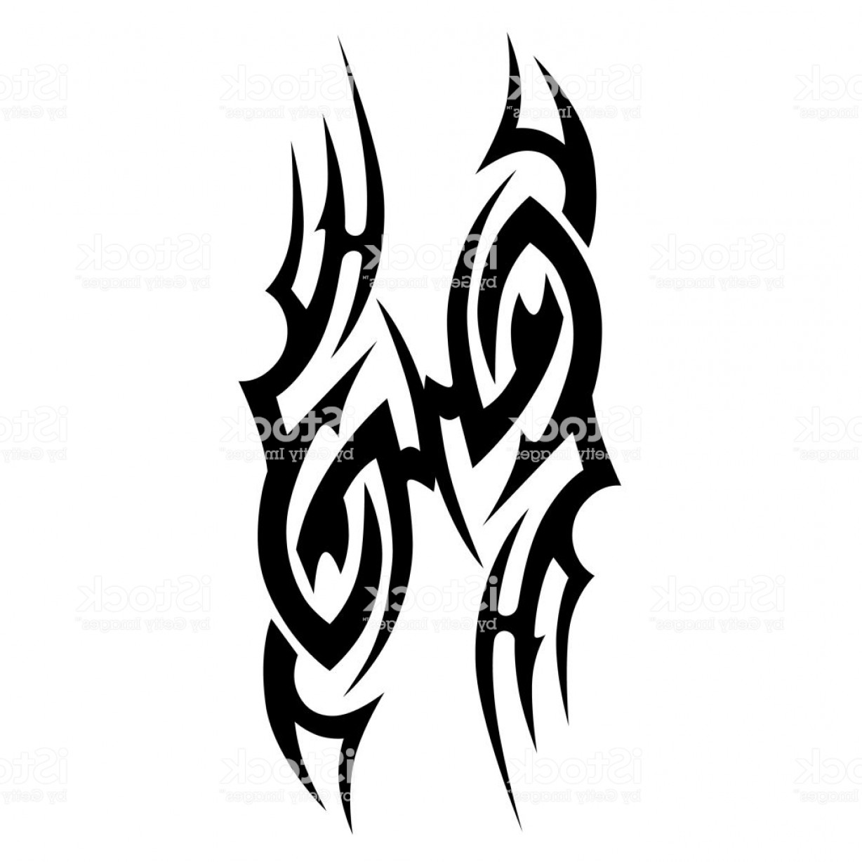 1228x1228 Tribal Tattoo Vector Designs Sketch Simple Abstract Black Ornament