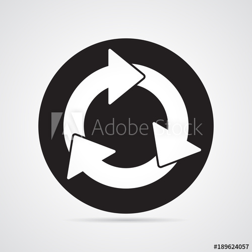 500x500 Carved Silhouette Flat Icon, Simple Vector Design Oval