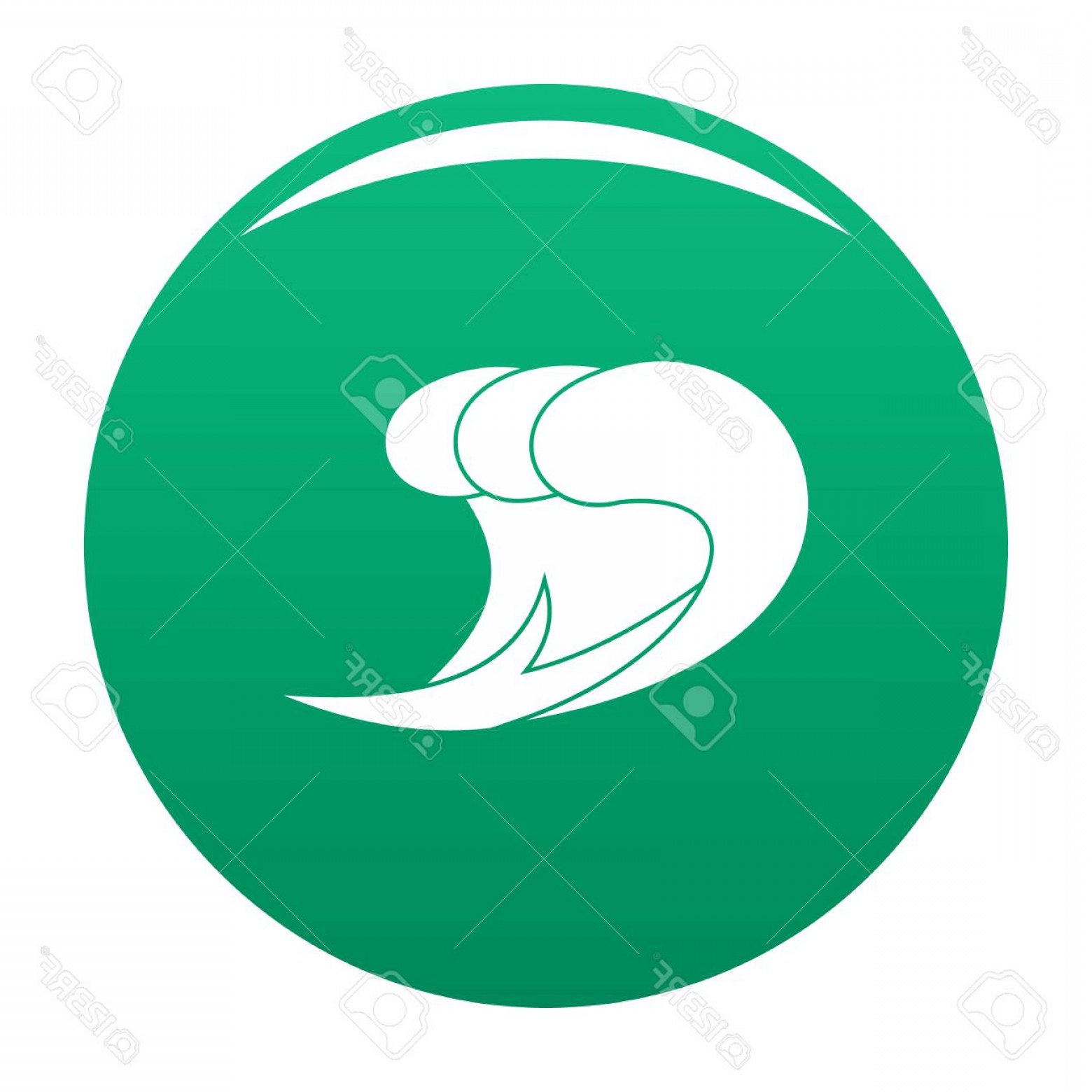 1560x1560 Green Simple Vector Waves Catchsplace