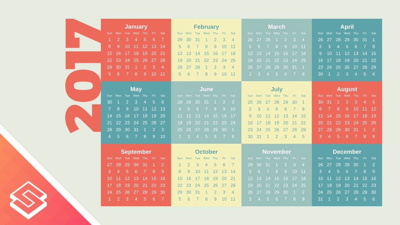 1280x720 Inkscape Tutorial Simple Vector Calendar Design
