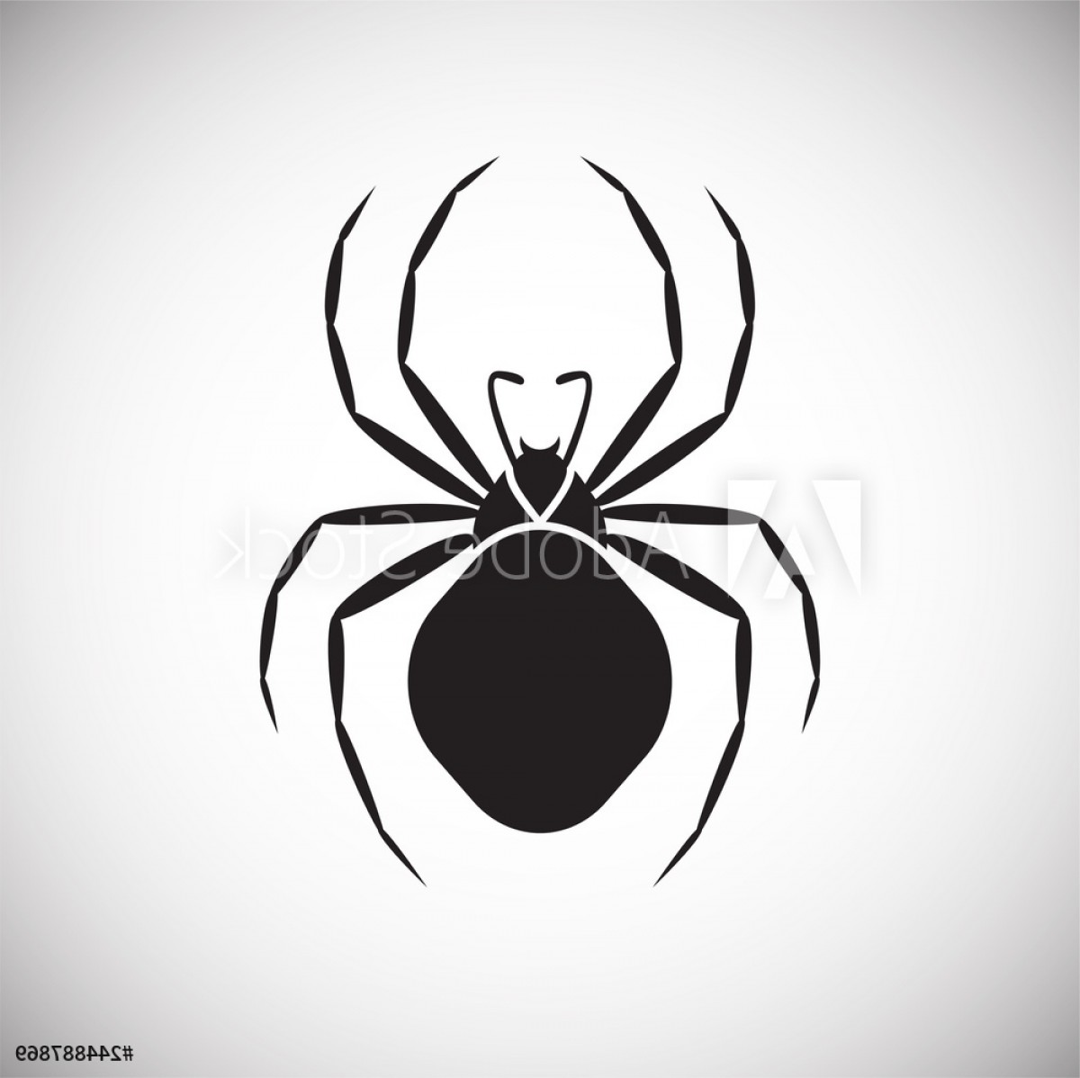 1200x1198 Simple Spider Vector Graphics Studiogrfx