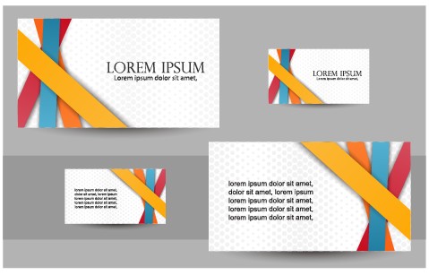 479x307 Simple Business Cards Design Vector Set Free Download