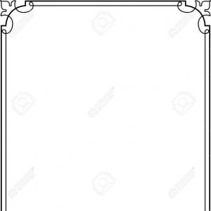 300x300 Simple Lines Border Frame Vector Design Catchsplace