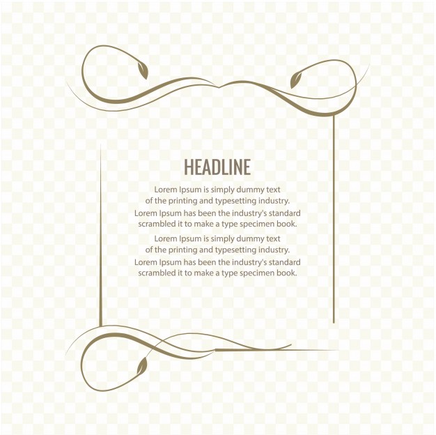 626x624 Simple Floral Frame Vector Free Download