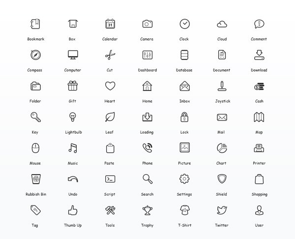 600x486 Free Simple Vector Icons Icons Web Design Freebies