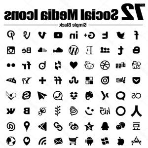 300x300 Social Icon Web Icons Popular Round Social Media Icons Simple Set