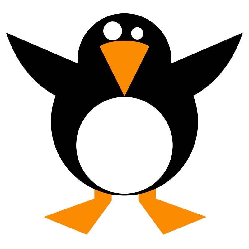 800x800 Simple Penguin Free Vector