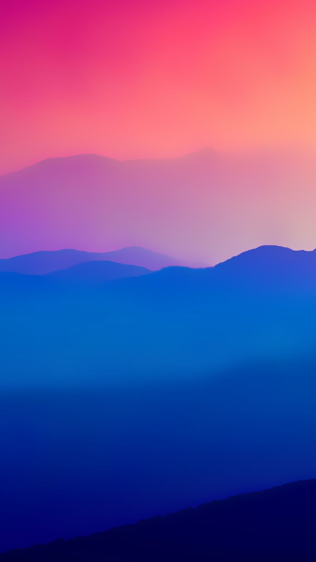 1080x1920 Mountains Avocado Art, Vector Design