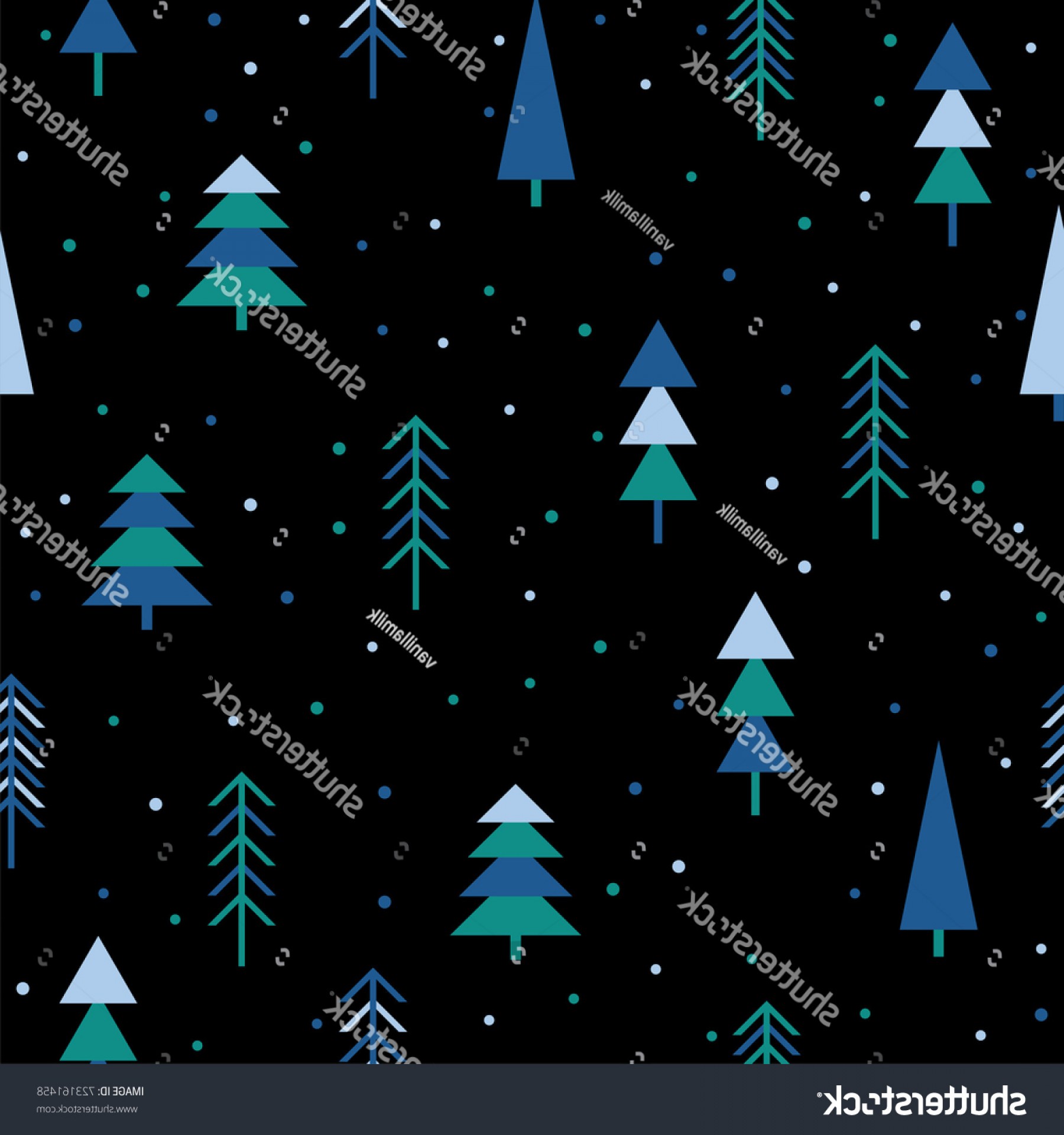 1800x1920 Abstract Forest Seamless Pattern Background Childish Stock Vector