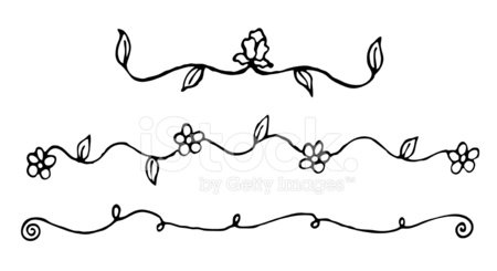 450x245 Simple Flower Vines Stock Vectors