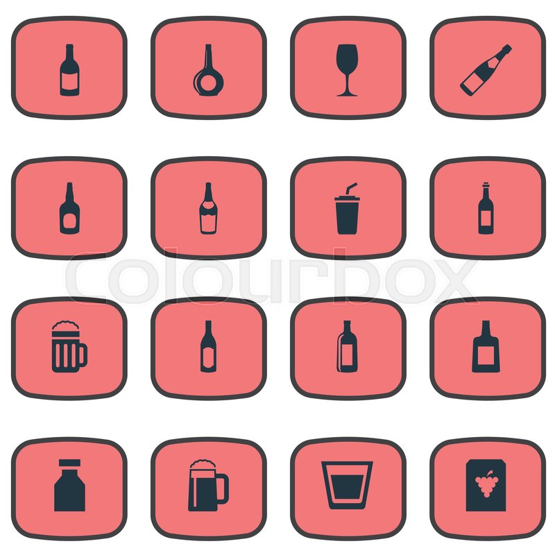 800x800 Vector Illustration Set Of Simple Stock Vector Colourbox