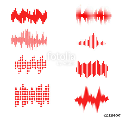 500x483 Sound Wave Icons Set Simple Illustration Of Sound Wave Vector