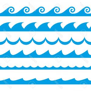 300x300 Stock Illustration Collection Simple Ocean Wave Vector