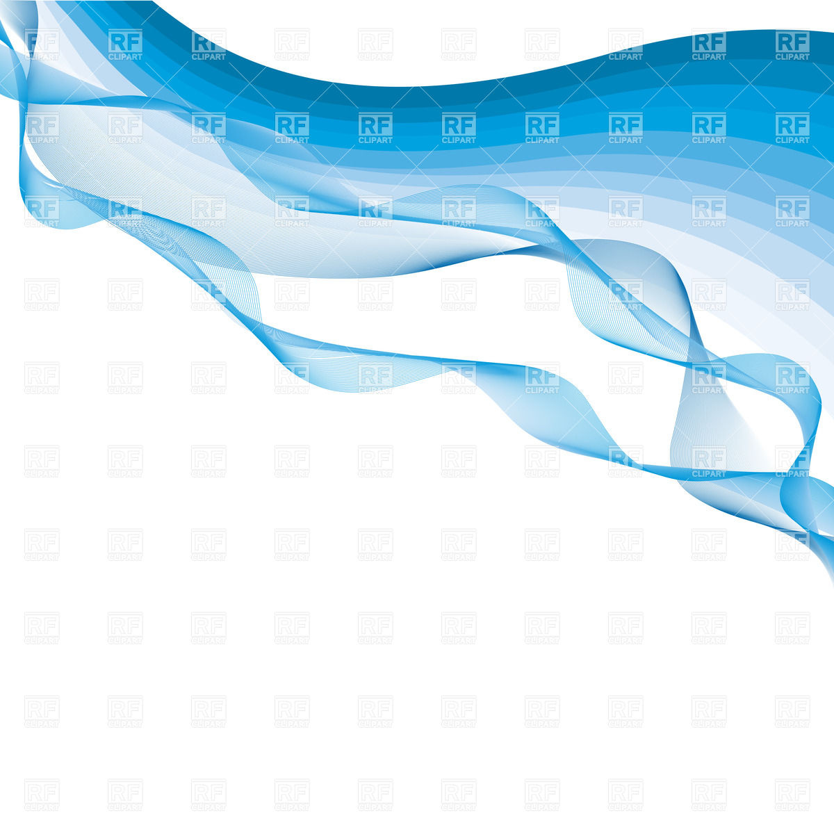 1200x1200 Abstract Background With Simple Blue Waves Vector Image