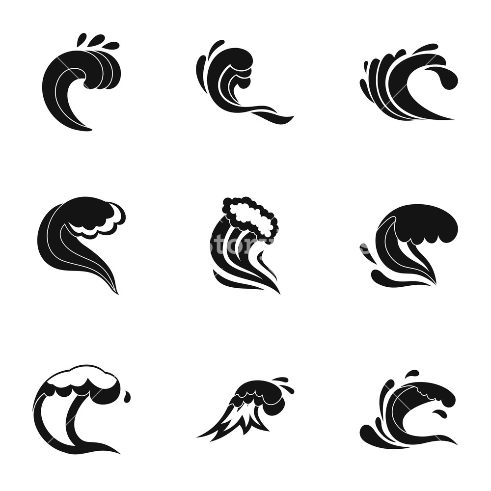 Download Simple Wave Vector at Vectorified.com | Collection of ...