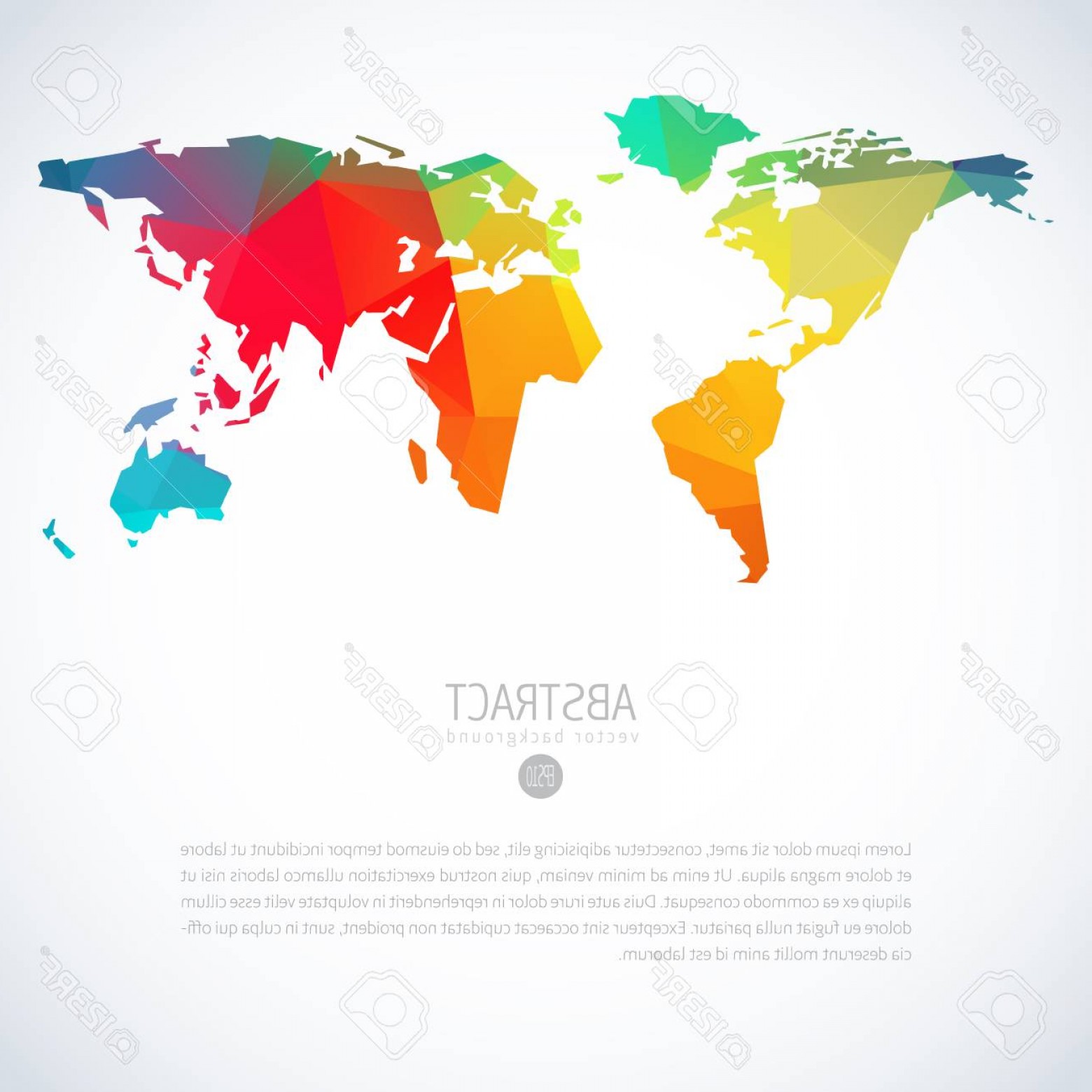1560x1560 Photostock Vector Simple Vector Template Of Global World Map