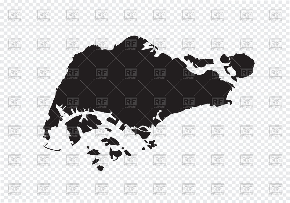 Singapore Map Outline Vector At Vectorified.com | Collection Of ...