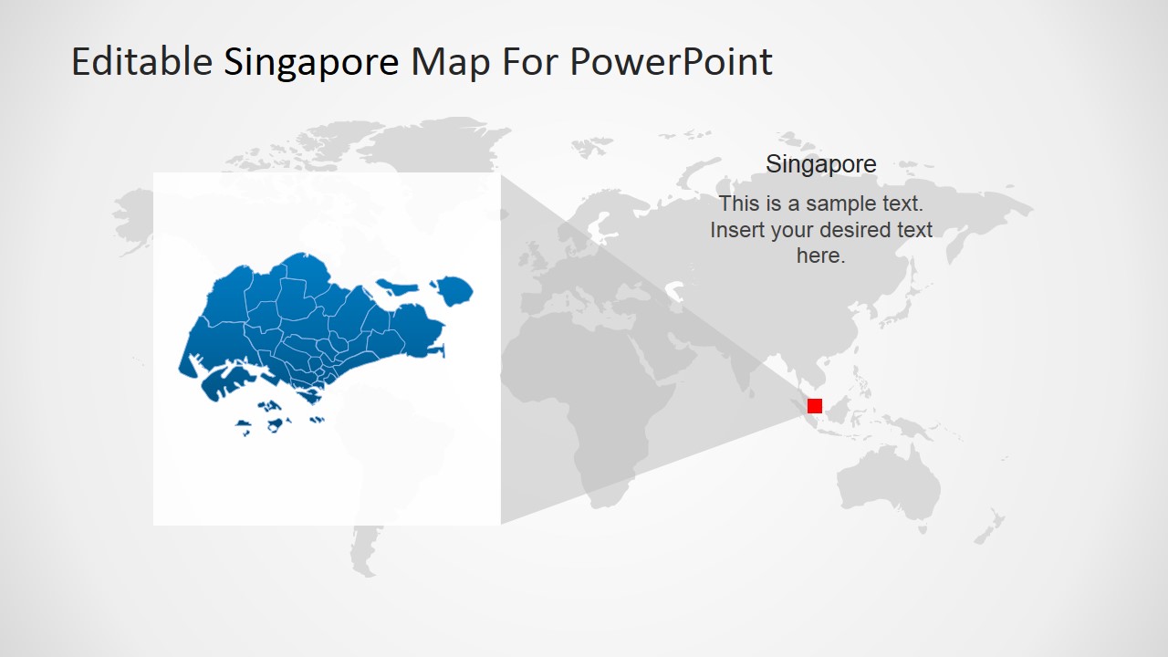 1280x720 Editable Singapore Powerpoint Map