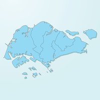 200x200 Singapore Blue Map On Degraded Background Vector Stock Vectors