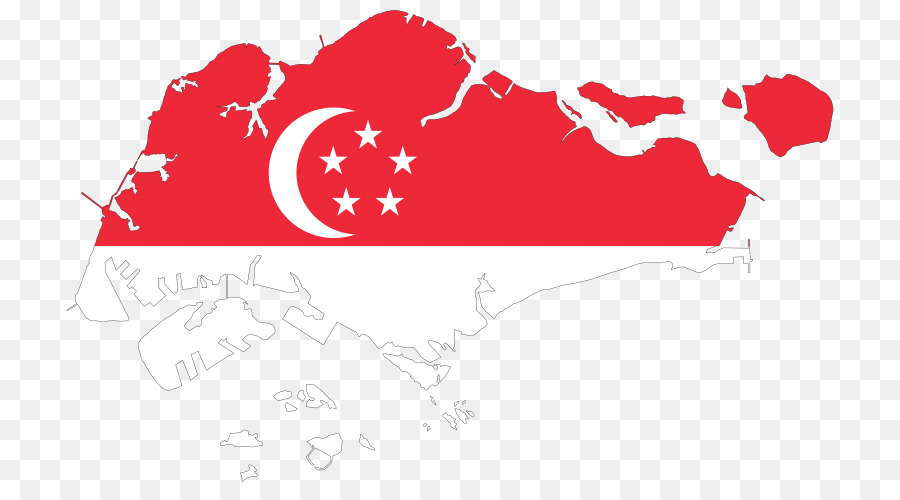 900x500 Singapore Vector Map Royalty Free