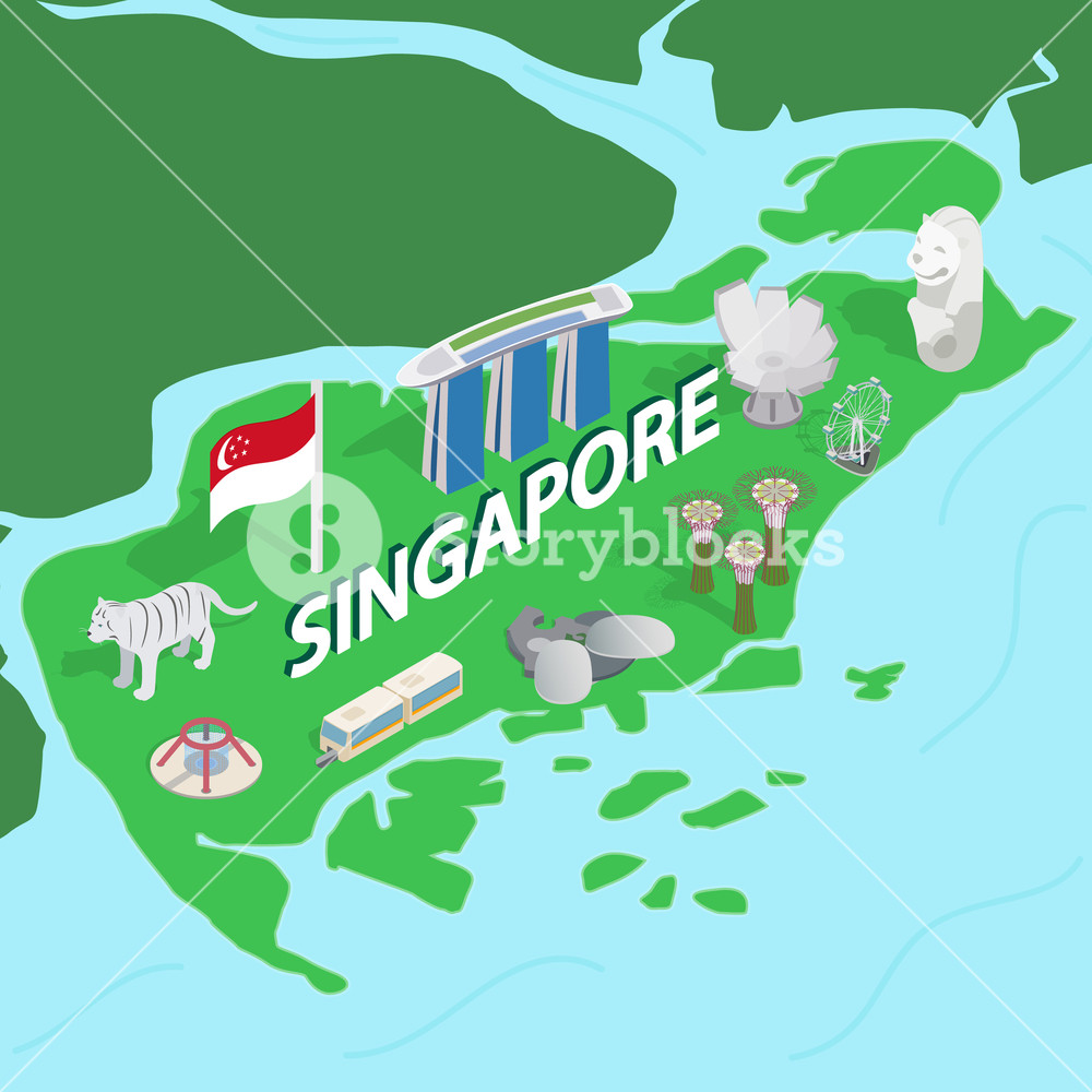 Singapore Map Vector at Vectorified.com | Collection of Singapore Map ...