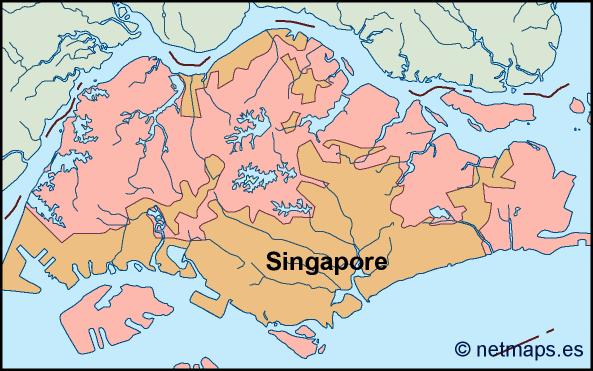 593x371 Singapore Vector Map Illustrator Map Vector World Maps