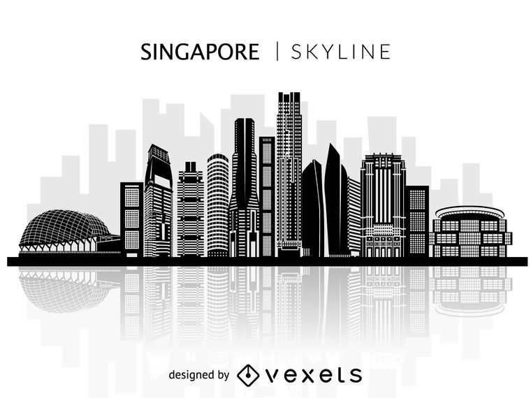 760x570 Singapore Skyline Silhouette