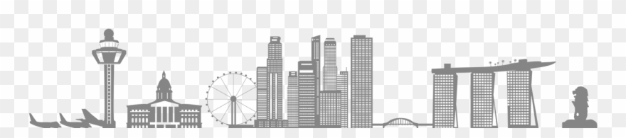 880x195 Transparent Download Free Clipart Skyline
