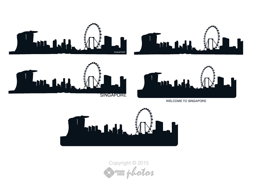842x596 Vector Of Singapore Skyline Simple Reels Photos