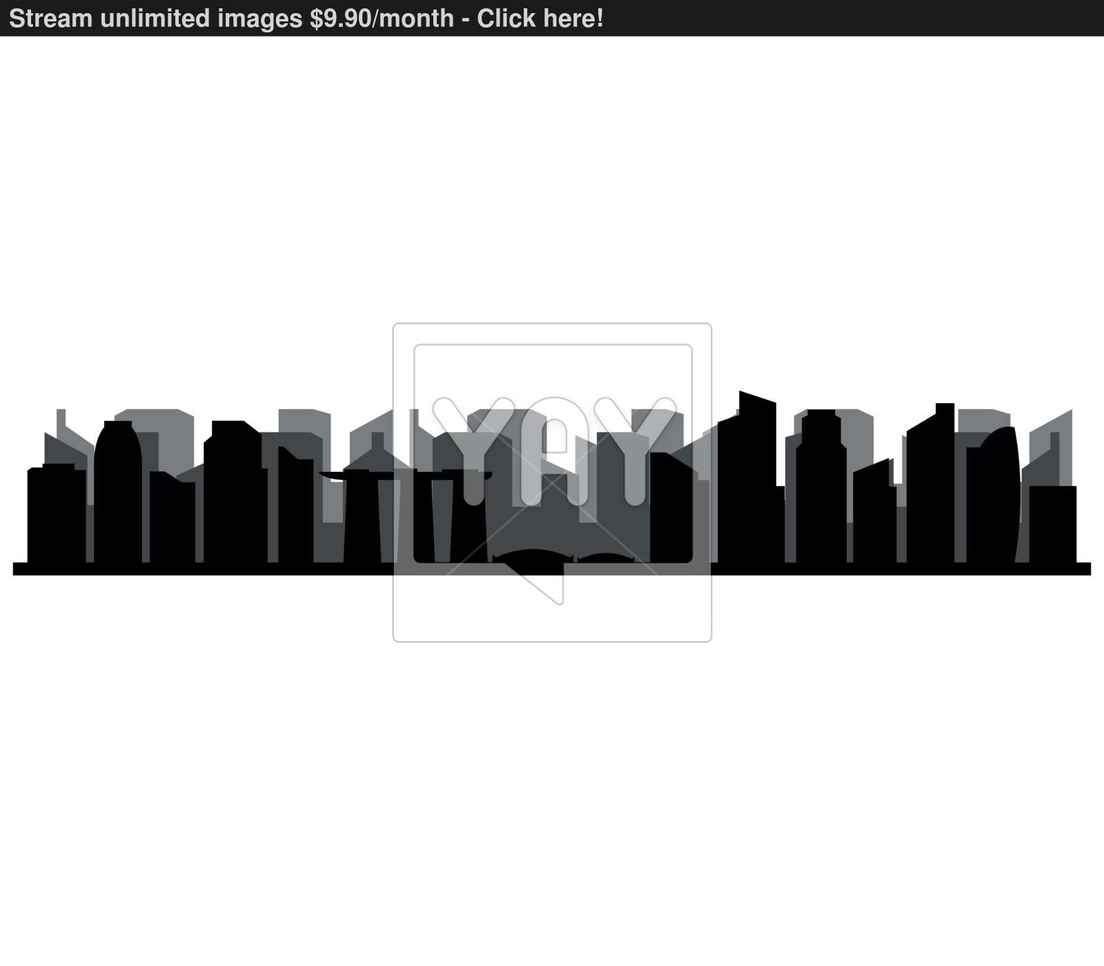 1600x1400 Singapore Skyline Vector