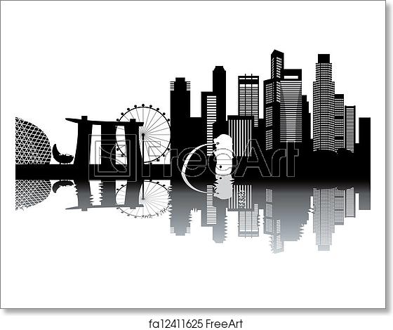 560x470 Free Art Print Of Singapore Skyline Singapore Skyline