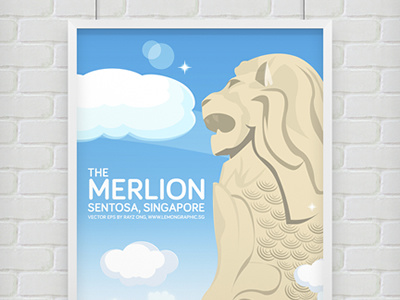 400x300 Free Download Singapore Merlion Sentosa Vector