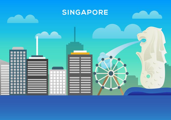 700x490 Free Singapore Illustration Vector Stock Images