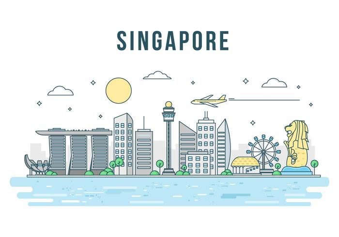 700x490 Free Singapore Vector