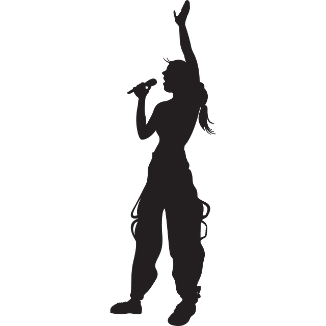 640x640 Hand, Singing, Silhouette, Girl, Microphone How Too