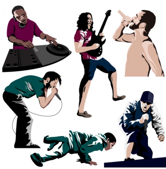 550x560 Singer Vector Pack