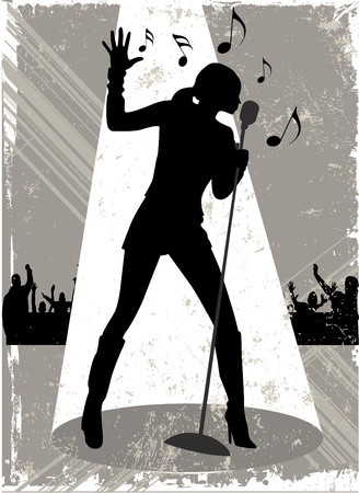 328x450 Singer Vector Royalty Free Vector Graphics